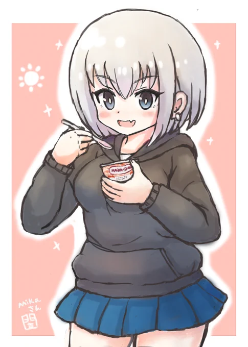 「よその子を自分の手癖で描いてお前誰ってする」より、立体屋さん()のMikaさんを描かせていただきました(●'ω`●)ノいつも見ていただきありがとうございます…! 