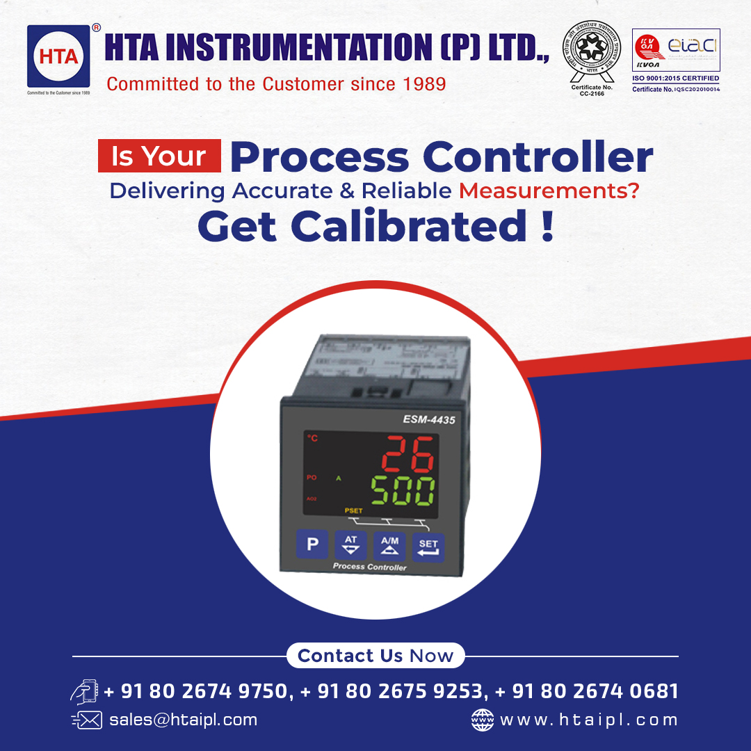 htaipl's tweet image. Don't let inaccurate measurements disrupt your workflow. Get Regular #calibrationservices to keep your #processcontrollers performing optimally, reducing downtime and maximizing productivity.
📞+ 91-80-26749750, + 91-80-26759253, + 91-80-26740681
🌐 htaipl.com/shop/digital-i…