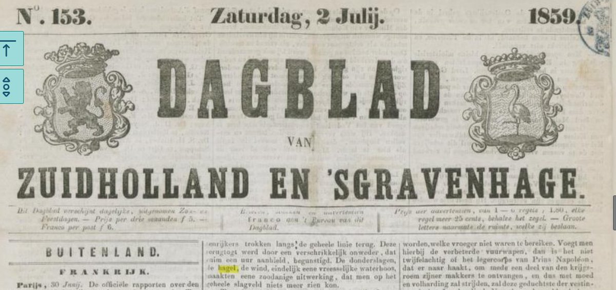 The_realist_31's tweet photo. @HOudemast Als sinds er toeristen naar Noord Italie gaan en in het bijzonder het #gardameer  horen we van #hagel buien met hagelstenen zo groot als golfballen, en beschadigde caravans
Tijdens de Slag om Solferino (10km van Gardameer) eind Juni 1859 was er onweer, zware regens en hagel https://t.co/OEJPA3rB9E