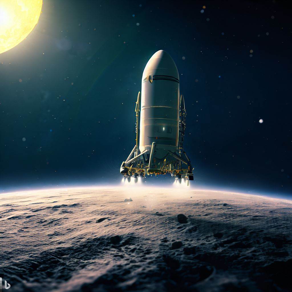 AsarMeen's tweet photo. #AI generated a photo of #Chandrayaan3 safe landing on the moon and rover roaming and completing the given task.
#ISRO @isro #India #Indian https://t.co/HrFlbHt0uY