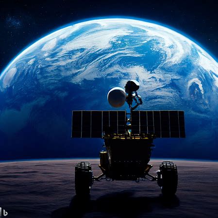 AsarMeen's tweet photo. #AI generated a photo of #Chandrayaan3 safe landing on the moon and rover roaming and completing the given task.
#ISRO @isro #India #Indian https://t.co/HrFlbHt0uY