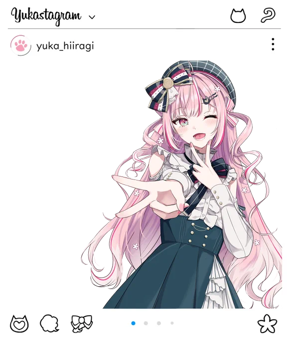 柊優花さんの夏グッズ、SNS風アクリルキーホルダーのイラストを描かせていただきました! フレーム内は透明なので、実際の背景を撮ったり一緒に撮ったり出来ます!