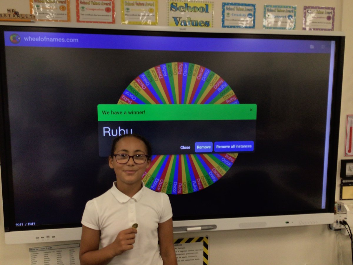 ReinwoodJuniors's tweet photo. For this half term, these Awesome folk have completed their reading cards every week.
Daisy π
Ruby π
Oscar π
Ruby came away as the winner on the roulette wheel and gets a trip to O.S.C.A.R. as a prize.
#RJS5W #YASBA https://t.co/OYqYtUxeOj
