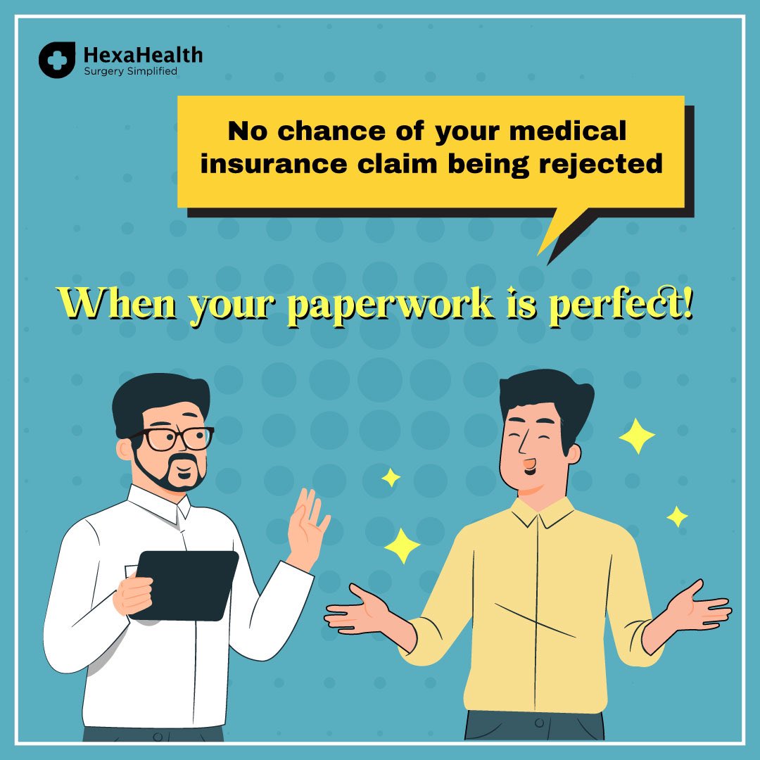 How to avoid chances of medical claim rejection? Call 88606 88606 

#HexaHealth #WeCARE #SurgerySimplified #HealthyLife #FamilyHealth #surgery #surgeons #bestsurgeons #corporateinsurance #InsuranceVisheshagya #healthinsurance #medicalinsurance #medicalclaim #medicalinsuranceclaim