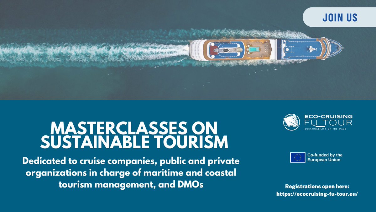 📣Are you an executive in the #TourismIndustry looking to lead the industry to a more sustainable future? 🌿 🚀Then our free #SustainableTourism Masterclass is perfect for you! Find more information here: rb.gy/0ll1w #CapacityBuilding #Innovation #Mediterranean