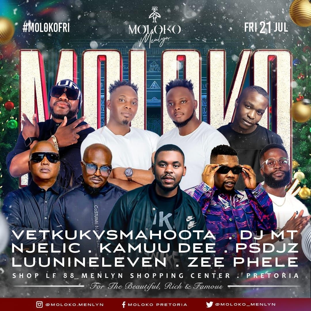 Well let's link in Cap City <a href="/Moloko_Menlyn/">Moloko Menlyn</a> with <a href="/Vetkuk/">Dj</a> <a href="/djmahoota/">djmahoota</a> <a href="/NJELIC_SA/">#DrGandayi</a> <a href="/DjMT_RSA/">Mr Martin ⚡️</a> one time #molokofriday 
Shop LF 88 menlyn shopping center Pretoria