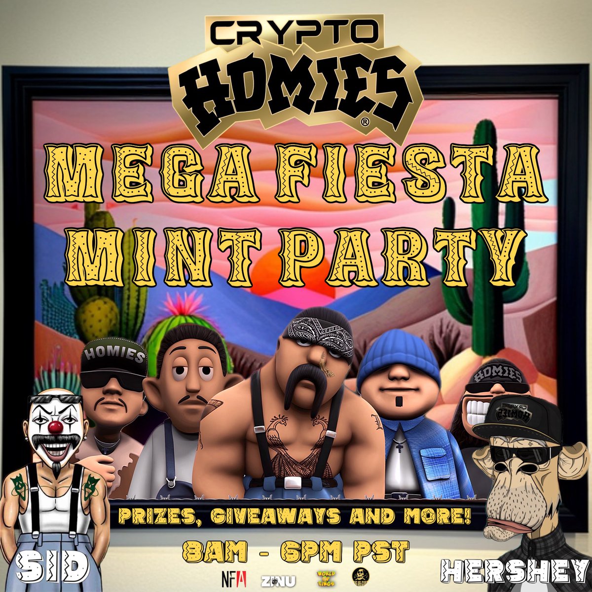 Non-Fungible Art Inc (@nfa_inc) on Twitter photo FIESTA MEGA MINT PARTY!
Prizes, Giveaways and More!
LIKE, RT, TAG 3!
Follow: <a href="/OG_Ape_Club/">OG Ape Club / OGAC 2.0</a> <a href="/CRYPTOHOMIES_/">CRYPTO HOMIES CLUB</a> <a href="/worldoftings/">World Of Tings 🦍</a> <a href="/ZinuToken/">𝗭𝗜𝗡𝗨</a>
HOMIES MINTING NOW⬇️
cryptohomiesclub.io/genmint/
SET REMINDER/JOIN⬇️
x.com/i/spaces/1OwxW… FIESTA MEGA MINT PARTY!
Prizes, Giveaways and More!
LIKE, RT, TAG 3!
Follow: <a href="/OG_Ape_Club/">OG Ape Club / OGAC 2.0</a> <a href="/CRYPTOHOMIES_/">CRYPTO HOMIES CLUB</a> <a href="/worldoftings/">World Of Tings 🦍</a> <a href="/ZinuToken/">𝗭𝗜𝗡𝗨</a>
HOMIES MINTING NOW⬇️
cryptohomiesclub.io/genmint/
SET REMINDER/JOIN⬇️
x.com/i/spaces/1OwxW…
