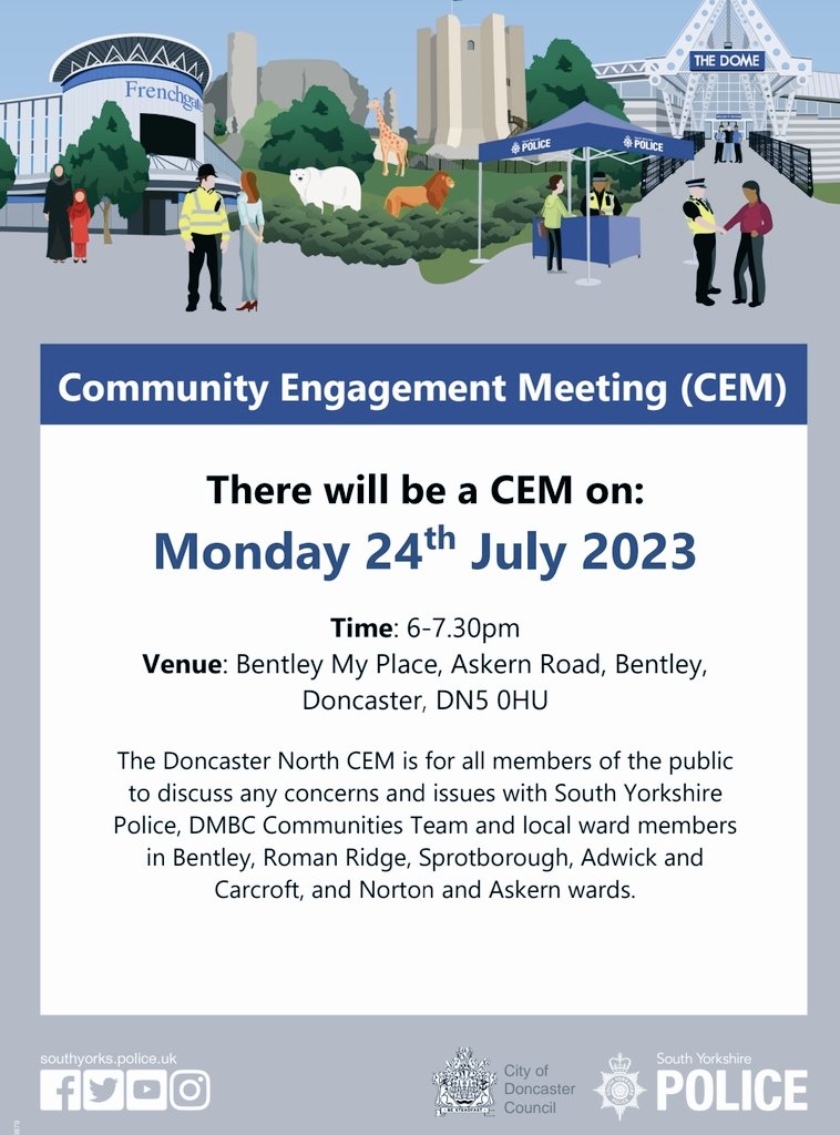 Community Engagement Meeting with <a href="/SYPCC/">Office of SYPCC</a> <a href="/syptweet/">South Yorkshire Police</a> <a href="/MyDoncaster/">City of Doncaster Council</a> #bentleyisgreat #DoncasterNorth