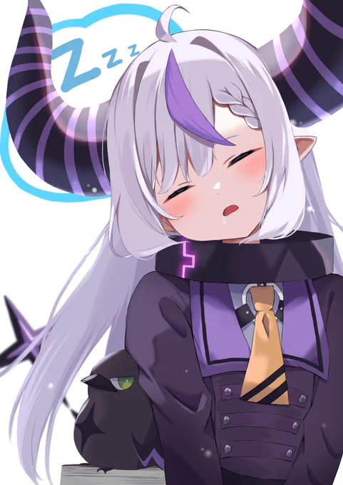 うとうとラプちゃん #laplus_artdesu #ホロライブ