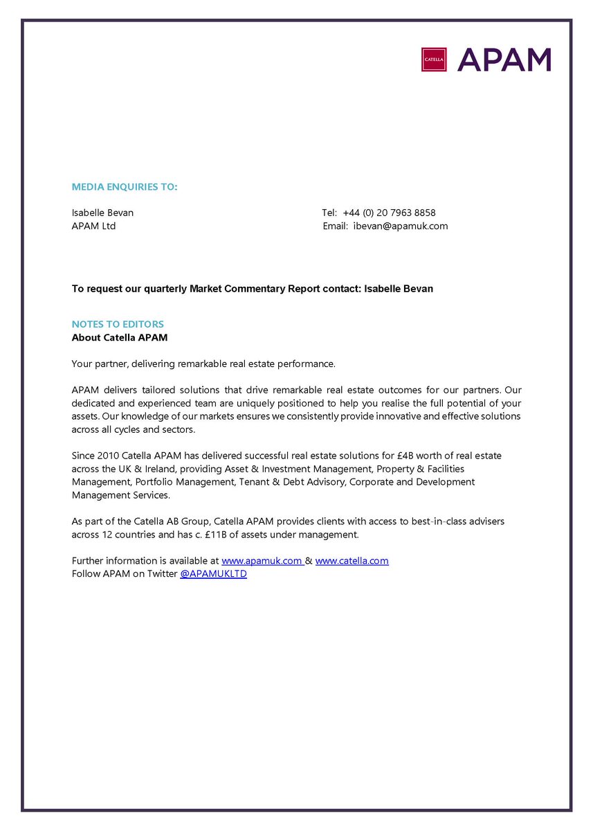 We are delighted to welcome Victoria Morgan as Head of Asset Management, South. Victoria will be focussed on client delivery as well as leading the Asset Management Team in London.