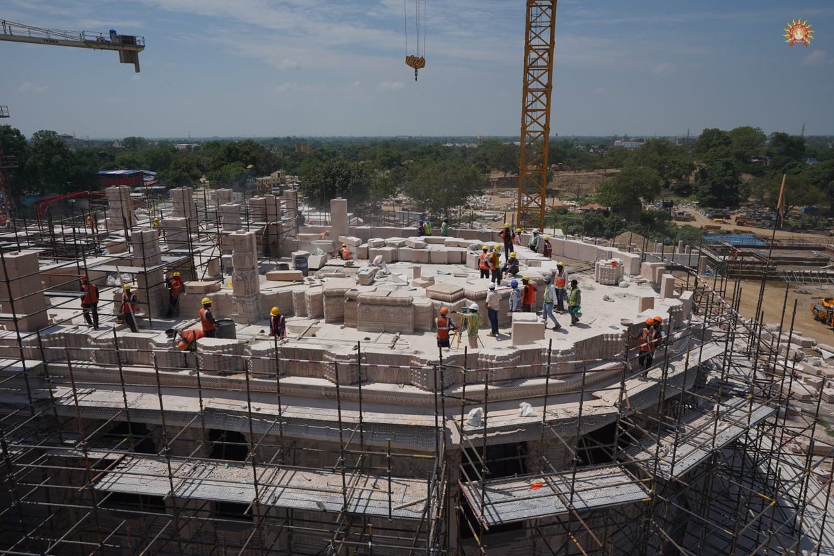 AshishDehati's tweet photo. π©Witness the divine progress ! @ShriRamTeerth shares the latest captivating photographs of #RamMandir construction in #Ayodhya. Let us unite in celebrating this monumental journey of faith and harmony. πποΈ #RamMandirConstruction #DivineProgress #FaithInUnity π©π https://t.co/2pBEqlytug