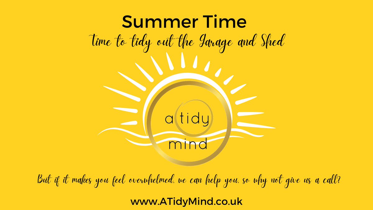 Warmer weather could mean it is time for you to tidy out the garage and shed.

rachel@atidymind.co.uk
Link in Bio
07956650146
Member of APDO. Trained by APDO. Fully insured.

#atidymind
#declutter
#recycle
#donate
#organised
#getorganised