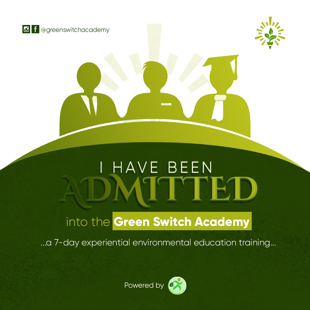 I will be participating in the 7-day experiential education training organized by @ploggingnigeria Green Switch Academy. I look forward to learning more about Environmental Sustainability and Zero-waste. #Sustainability #ZeroWaste