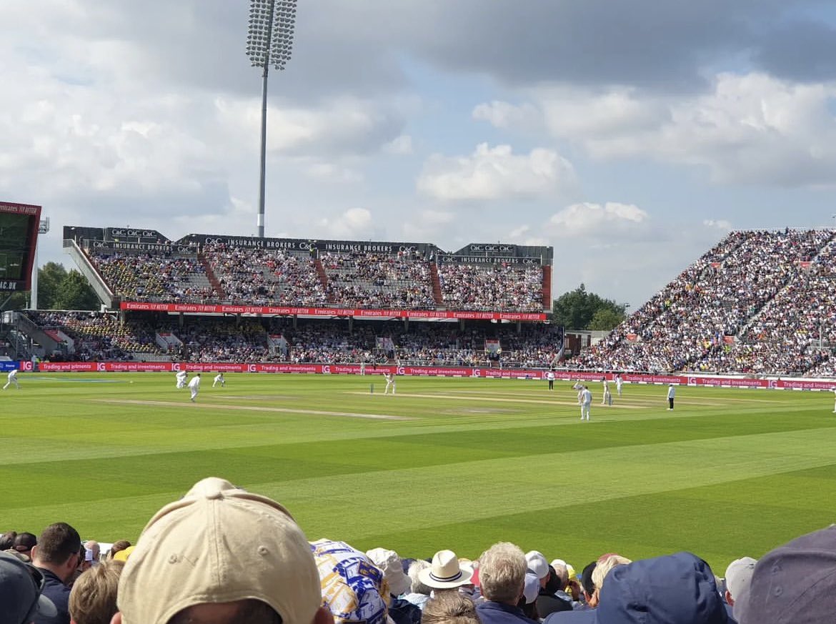 ChipCavendish's tweet photo. Great atmosphere here at OT - hope the rain stays away. Would certainly be wanting to press on and declare after lunch! #Eng #Ashes2023 https://t.co/qn6k6UCZah