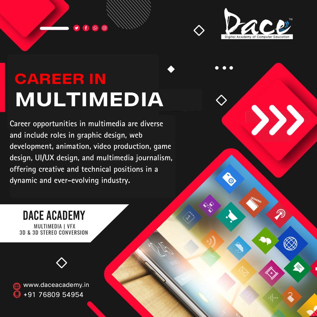 Dace_Academy's tweet photo. Career In MultiMedia
Dace Academy provides professionally designed courses in Animation, VFX, etc. Join us!

Don't hesitate to get in touch with us: 7680954954
Visit us: https://t.co/aAsGnnDpeA

#DaceAcademy #AnimationVFXPrime #VFX #Animation #VisualEffects #CareerCourses https://t.co/VA0Tc04GqP