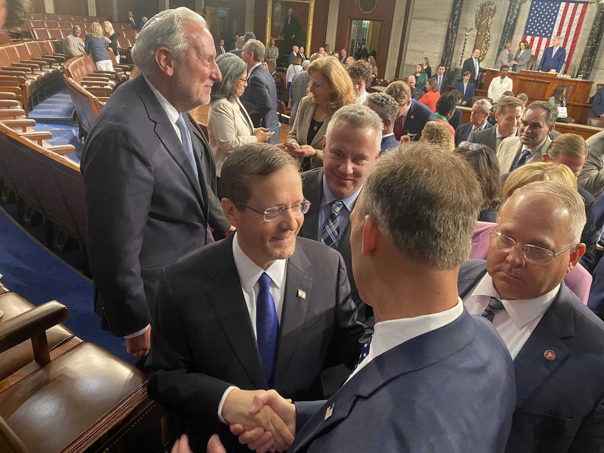 Thank you, President Herzog, for your very necessary words in our Joint Session of Congress. Israel truly is America’s greatest partner and friend. #Israel