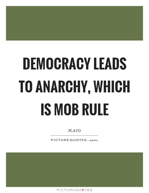 Democracy isn't always a good form of govt. The Greeks understood this, and hence were sceptical about democracy. Founders of the US also knew the dangers of populism and thus had lots of checks and balances — like electors who can overturn popular vote and select a new president