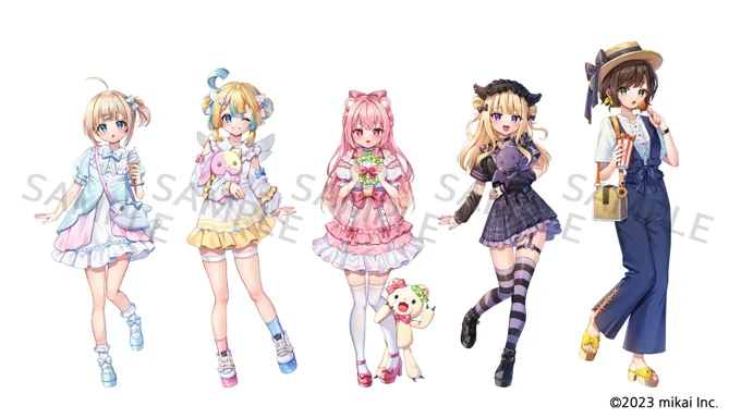【お仕事】 さん()の夏コミ102グッズイラストを描かせていただきました よろしくお願いします #VTuber #リアクト #リアクトサマパラ #C102