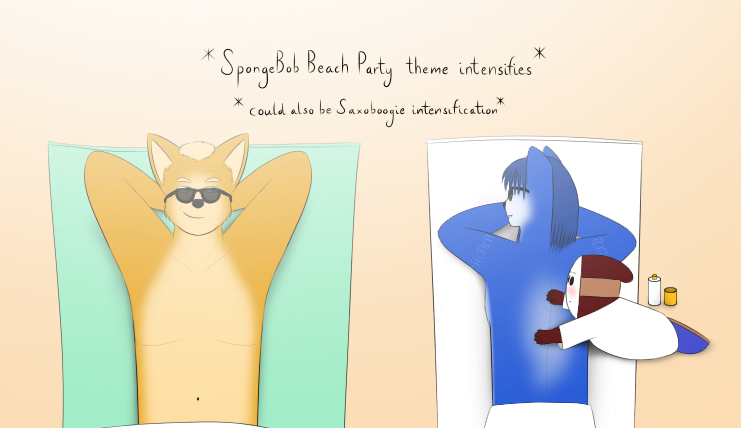 ana_albya_sim's tweet photo. It's Friday, and it's still intensely hot around the world right now. 

Beach time, anyone? 

I'm getting vibes from that classic SpongeBob episode where he tries to be a lifeguard.

@RealKrystalFox #krystal #fox #mccloud #starfox #jamieguy #art #fanart https://t.co/dDqsVFqqmZ