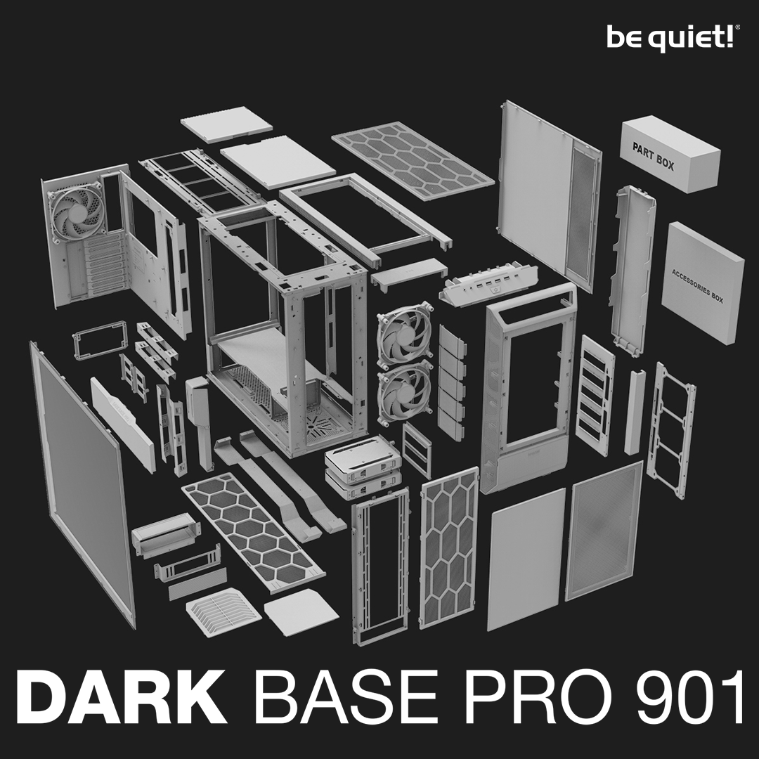 bequietofficial's tweet photo. In case you were wondering how many parts come with a high-end case: A lot!
This exploded view gives you an overview.
If you ever need to replace any of the parts, just contact our customer support team and they will be able to help you.
#darkbase #spareparts #hardware #bequiet https://t.co/ivOzanI8UZ