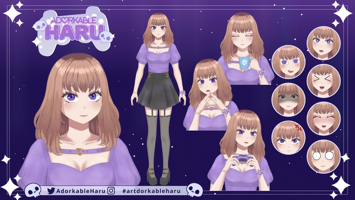 The reveal was a daiseikou! Thank you everyone who dropped by 🫶 Also <a href="/Athanaellia/">Athy 🔥 | Girl Failure Dragon VTuber | Ko-fi Open</a> and <a href="/MrTiramisuuu/">MrTiramisu</a> for the raids, I had much fun!

This is da chara sheet btw, yis.