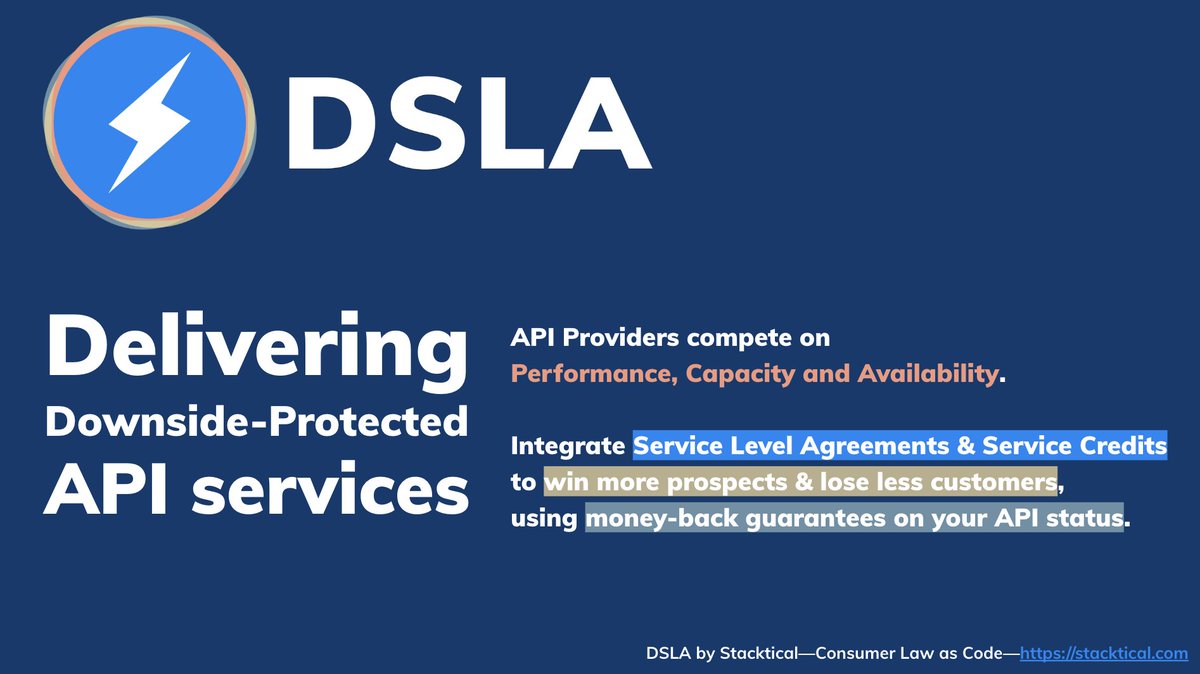 Stacktical's tweet image. 💡 Each $DSLA Metaverse biome has its own Use Case deck, tailored to existing and future partners.

A Use Case deck breaks down the value proposition of DSLA within the framework of a specific third-party risk.

👓 Read more about what $DSLA does for APIs docs.google.com/presentation/d…