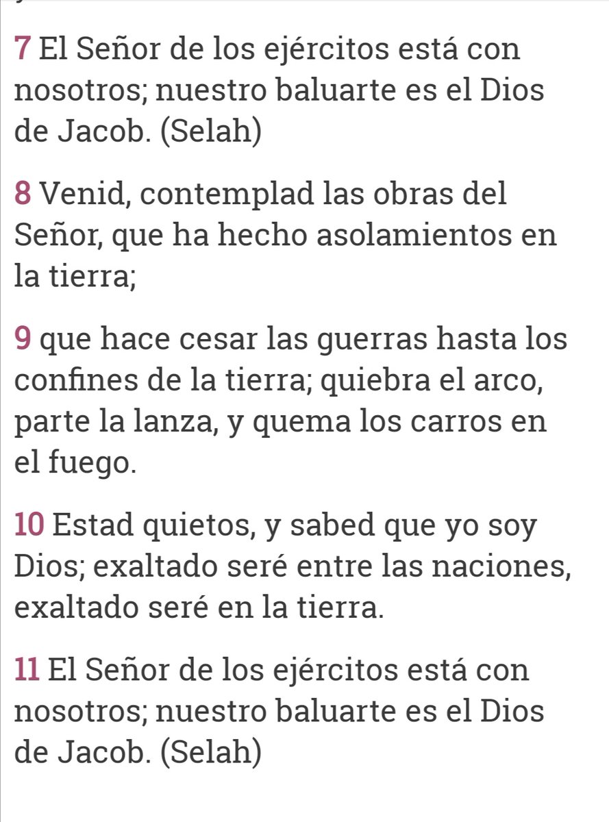 RocaAlfil's tweet photo. Bendecido viernes a todos mis hermanos y hermanas en Cristo.
Salmos 46:7 al 11 https://t.co/1BavHqafw1