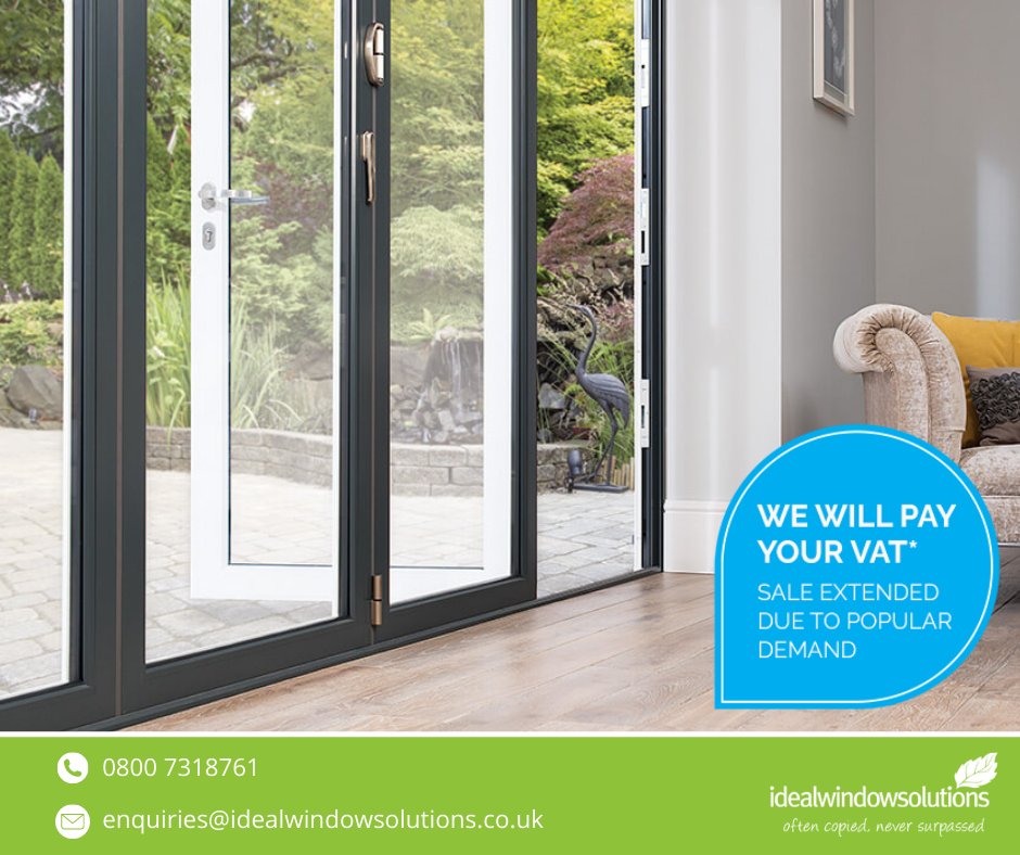 IdealWindows_'s tweet image. We want to help homeowners achieve their home improvement dreams, which is why we will pay your VAT! #WeHaveaSolutionForThat

Get in touch today for a FREE quote.
☎️ 0800 7318761
🖥️ bit.ly/3hGadzB