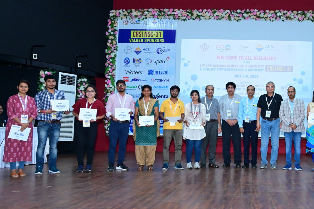 Glimpses of the poster presentation & award winners of @ChemResSocIndia #meeting @31CRSI_NSC at @nitrourkela in association with @AmerChemSociety.#15