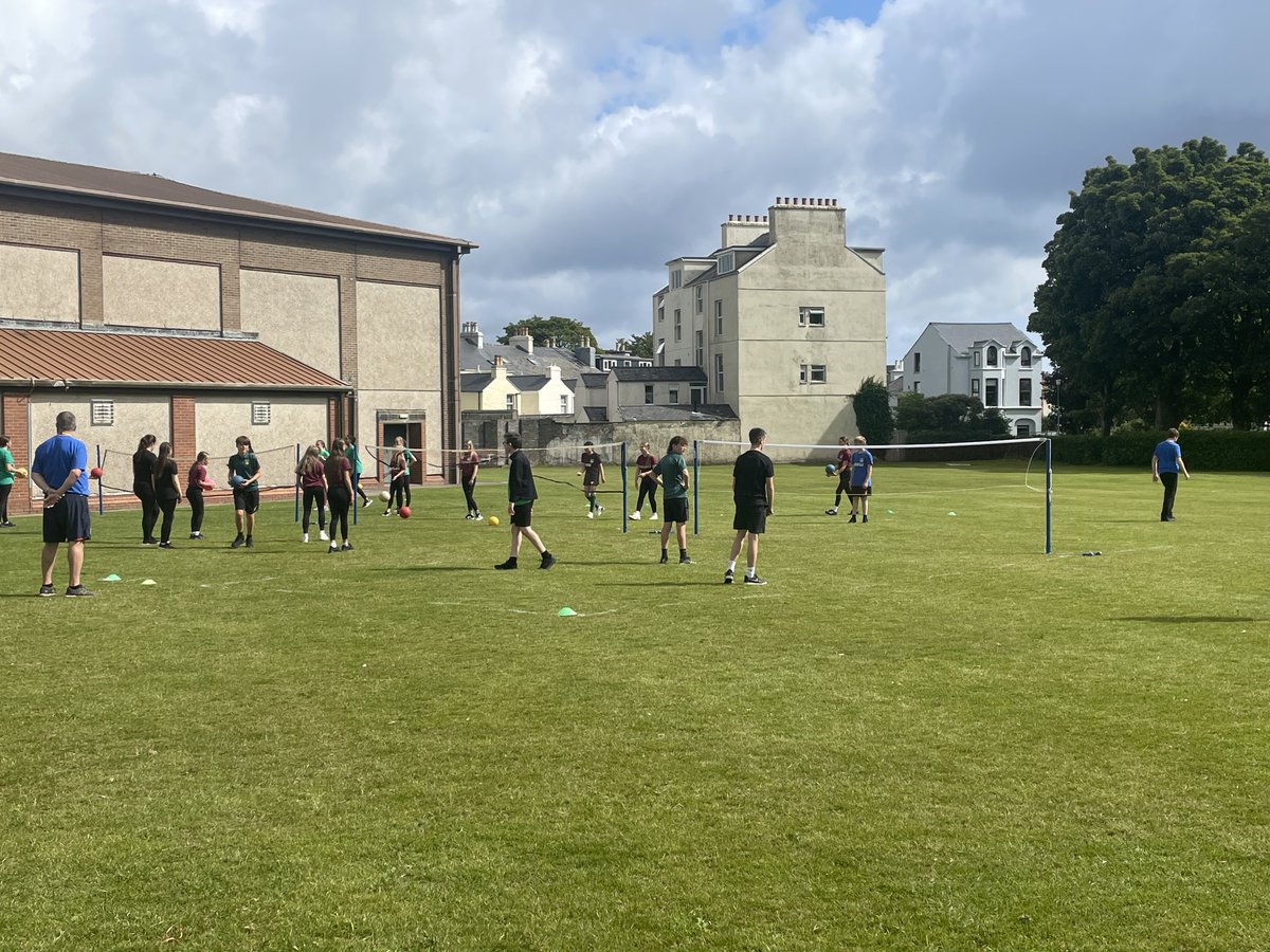 Volleyball and Basketball - Students were very active and competitive.