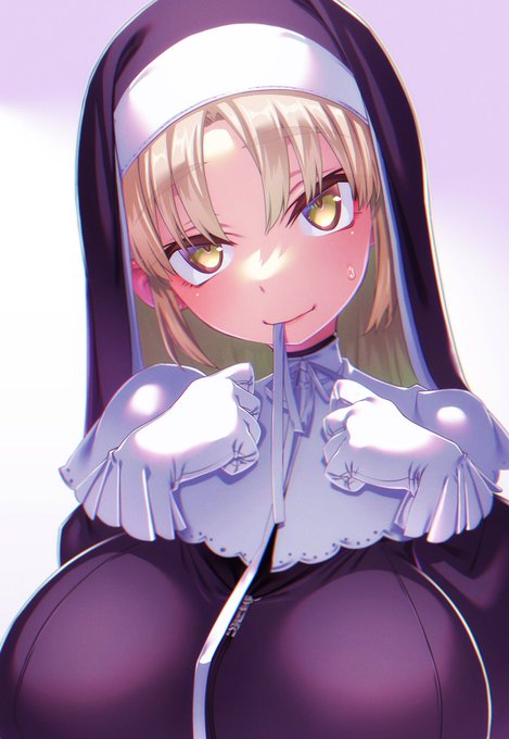 シスター・クレアさん。かみかご～。 #描いたよクレアさん 