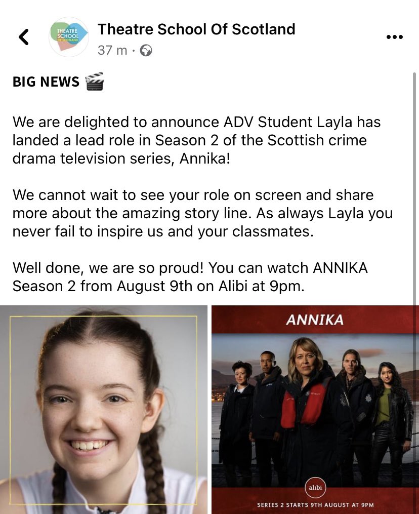 Finally can announce it!! So excited for ANNIKA season 2 to come out on August 9th on Alibi. I can’t thank <a href="/KRManagement_/">KR Management</a> and <a href="/TSOScotland/">Theatre School of Scotland</a> enough! So so grateful to have these opportunities!

#deaf #bsl #Annika #AnnikaS2 #acting #excited <a href="/BlackCamelPic/">Black Camel Pictures</a> <a href="/alibi_channel/">U&Alibi</a>