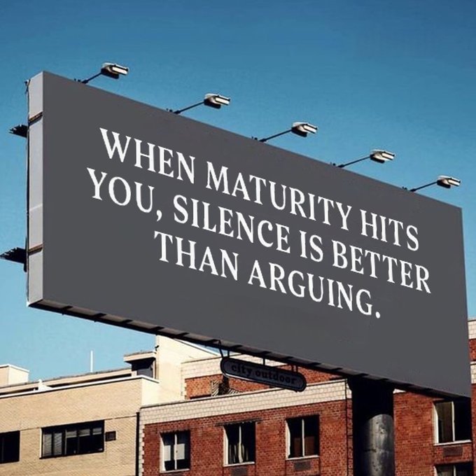 Maturity.