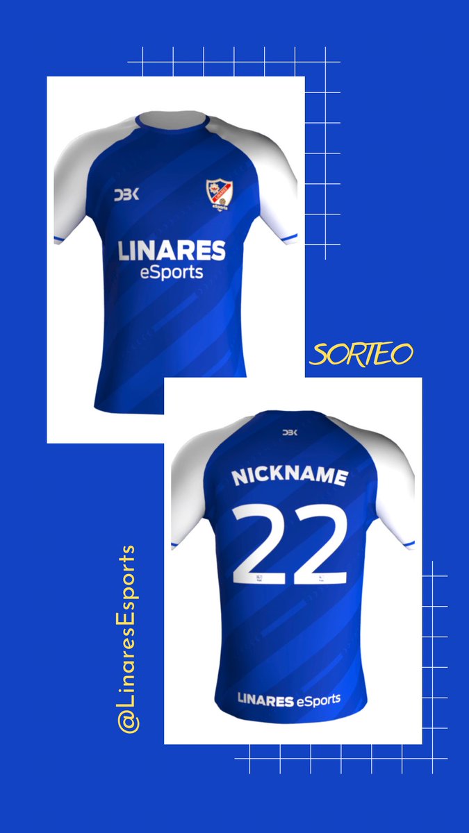 #Sorteo

¿Quieres conseguir la camiseta del Linares Deportivo eSports?

Tan solo tienes que seguir estos pasos 👇🏽

1️⃣ Seguir a @LinaresEsports 
2️⃣ RT y MG
3️⃣ Menciona a dos amigos

🗓 El sorteo se realizará el 1 de Agosto

#UnaNuevaEra