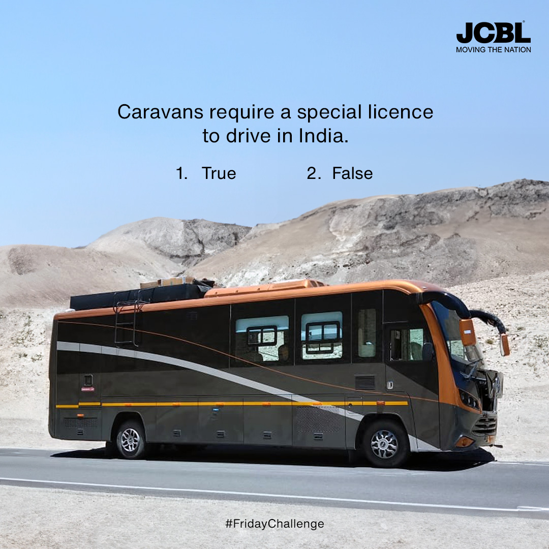 JcblLimited's tweet image. Put your thinking caps on!

Participate in our #FridayChallenge now!

#contest #JCBLCaravan #Motorhome #JCBL #mobilitysolutions