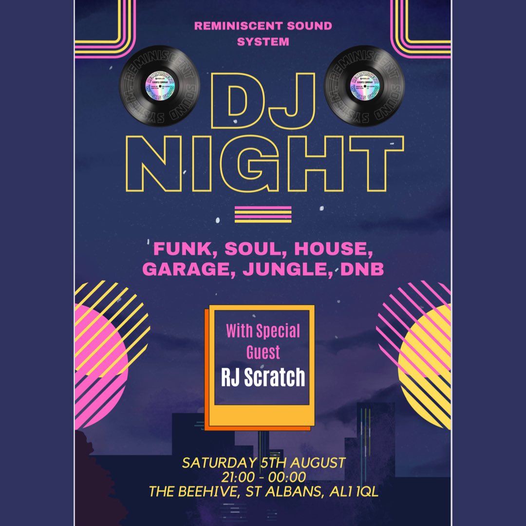 🎶What’s coming up at The Beehive🎶
Join us for our upcoming DJ nights on the 29th of July, and the 5th of August! (Details above)💃🎶🐝🍺
#stalbans #stalbanspub #stalbanspubs #lovestalbanspubs