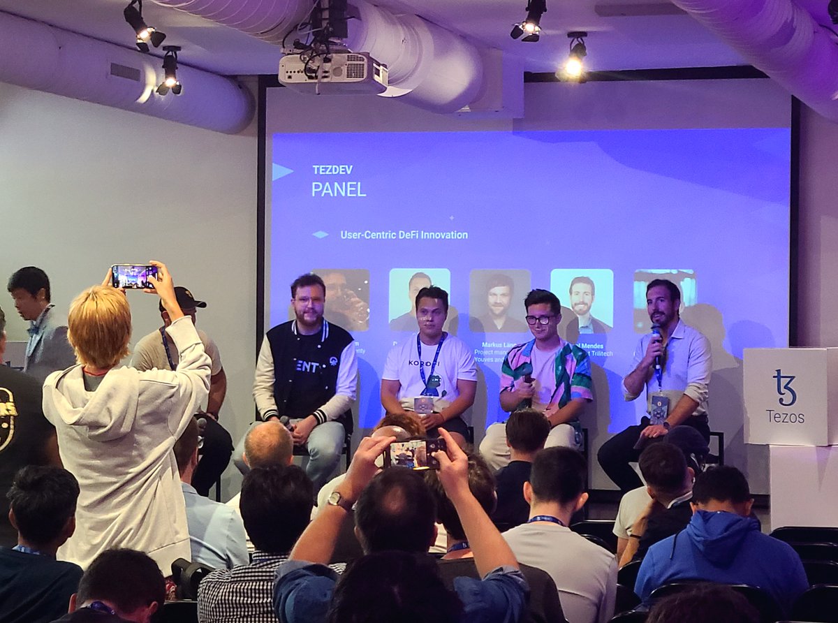 Tezos (@tezos) on Twitter photo ๐ค #DeFi Panel: An in-depth exploration of innovative DeFi dApps and their unique offerings. Discover how Tezos' robust security and capabilities are driving the DeFi transformation with <a href="/Kord_Fi/">Kord.Fi</a>, <a href="/plenty_network/">Plenty Labs ๐</a>, @tezsure, <a href="/madfishofficial/">r&d @ mad.fish</a>, <a href="/youves_com/">youvesโ๏ธ</a>, and <a href="/Marigold_Dev/">Marigold</a>. ๐ค #DeFi Panel: An in-depth exploration of innovative DeFi dApps and their unique offerings. Discover how Tezos' robust security and capabilities are driving the DeFi transformation with <a href="/Kord_Fi/">Kord.Fi</a>, <a href="/plenty_network/">Plenty Labs ๐</a>, @tezsure, <a href="/madfishofficial/">r&d @ mad.fish</a>, <a href="/youves_com/">youvesโ๏ธ</a>, and <a href="/Marigold_Dev/">Marigold</a>.
