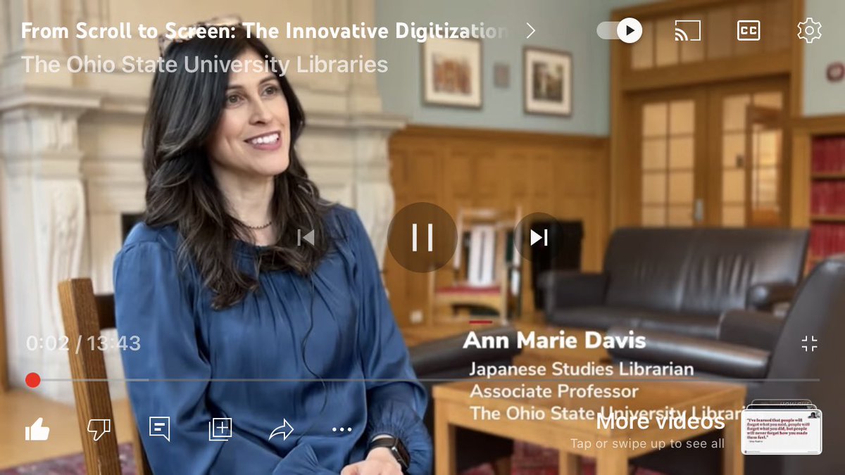 I’m excited to share this video about an awesome project <a href="/OSULibrary/">The Ohio State University Libraries</a> digitizing a rare set of #manga picture scrolls from the 1920s. Held @Cartoon library, they feature the 53 Stations of the #Tōkaidō in watercolors.#漫画 #東海道五十三次 Check it out! 👉👉 youtu.be/qXtQnCdIvVQ