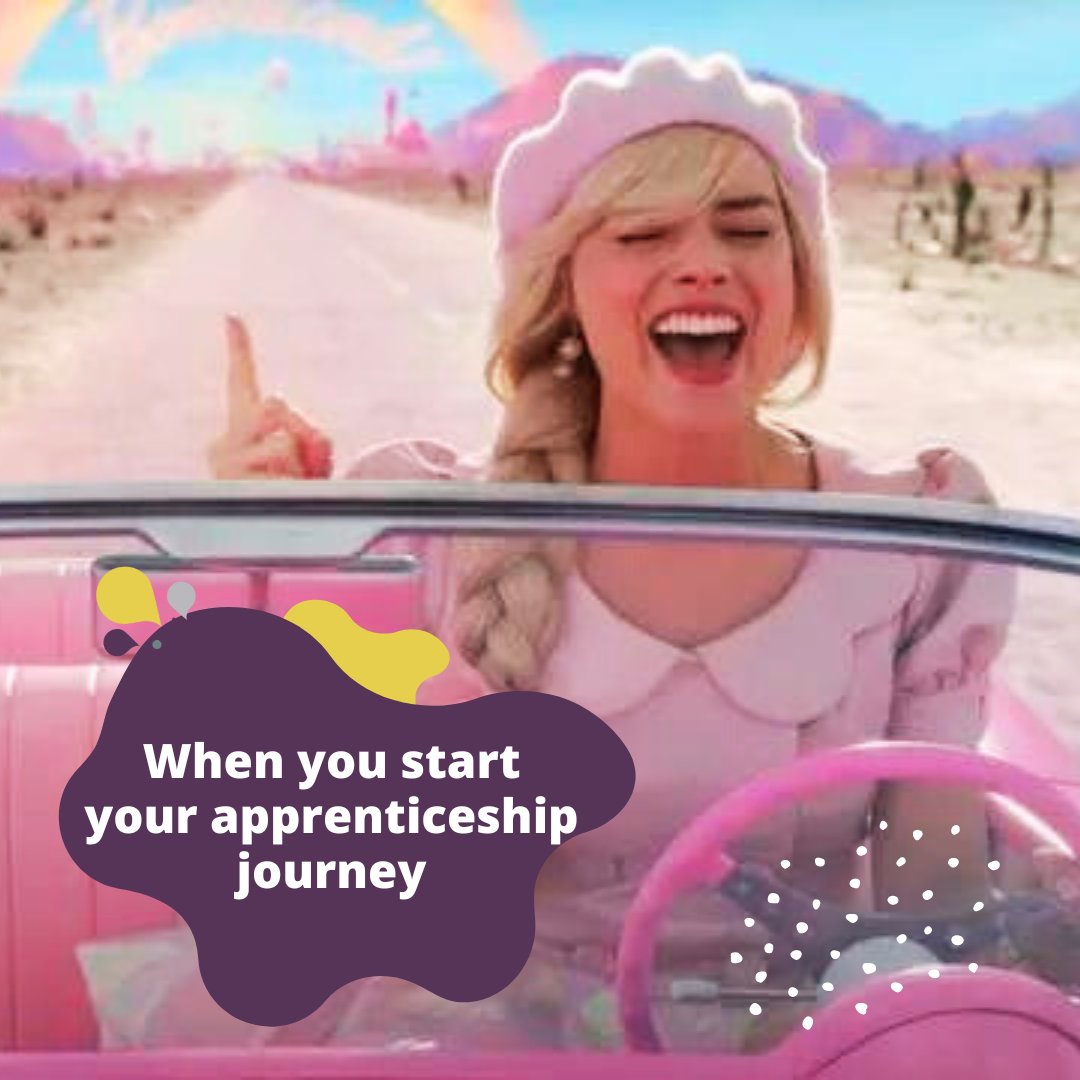When you have to make real-world decisions about further education 😅 But regardless of your results, apprenticeships are an option for all! #BarbieMovie #HiBarbie #Kenergy buff.ly/44Rreh5
