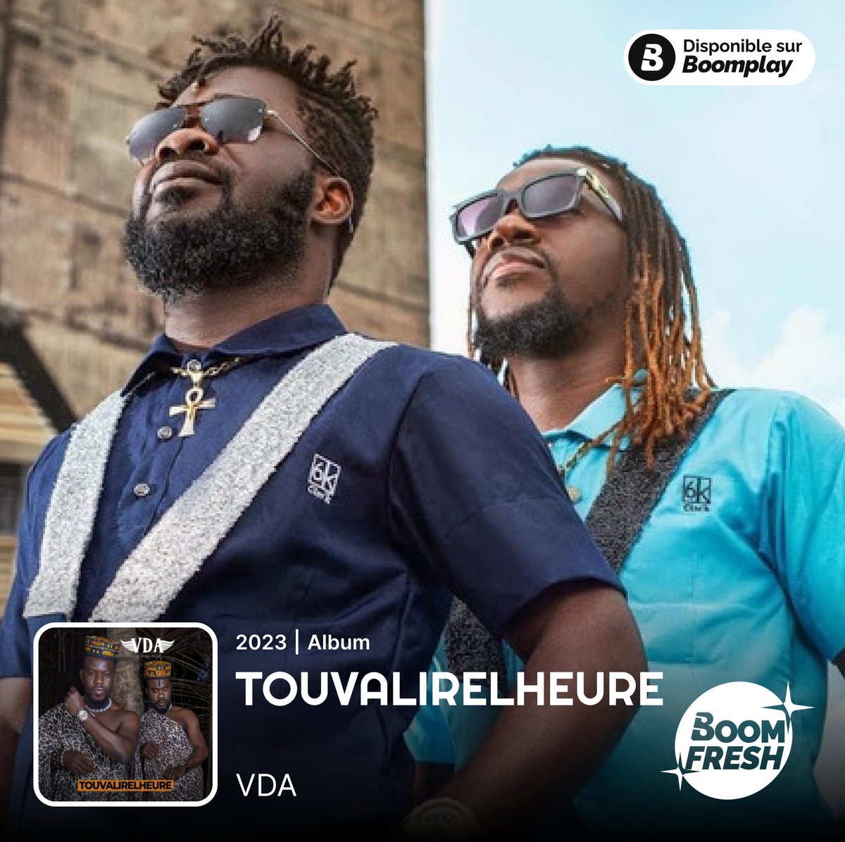 [nouveauté]
Découvrez dès maintenant le nouvel album "TOUVALIREHEUR" du groupe @voixdesanges_vda sur Boomplay ✨

👉 Lien 🎵
boomplay.com/share/album/72…

#Boomplayfrancophone #vda #touvalireheur #zouglou #coupedecale