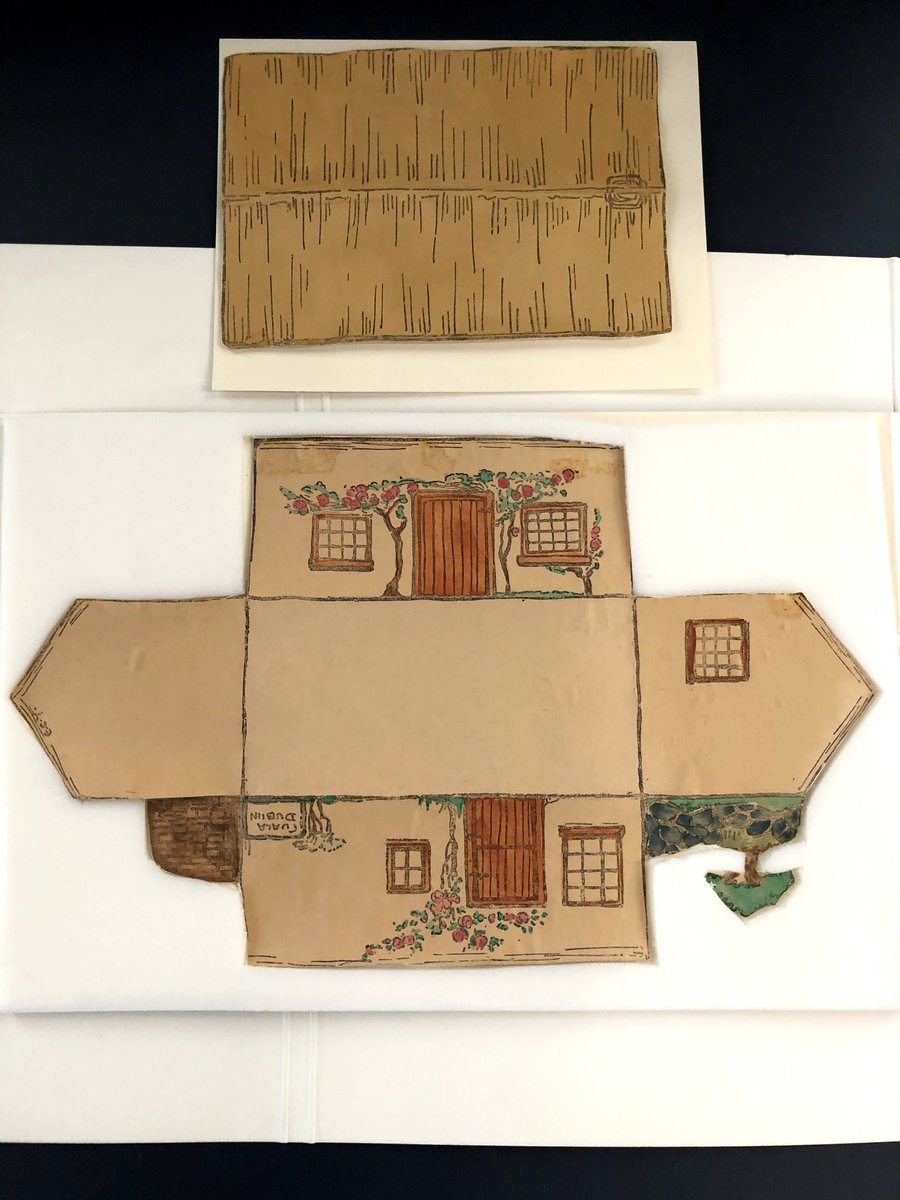 The Original #Barbie  Dream cottage as envisaged by the Cuala Press.🏡

The Cuala Press collection contains the artwork for an Irish cottage cut-out toy designed by Elizabeth Corbet Yeats which we think #Barbie would love for an Irish getaway 🛫#CualaPress #VirtualTrinityLibrary
