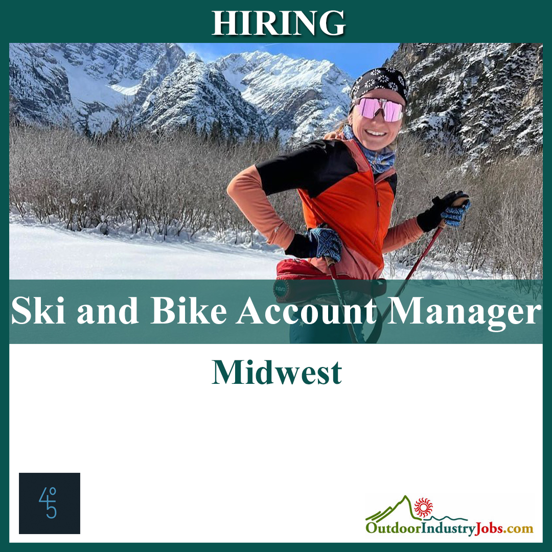 Parallel 45 Sales Group LLC is hiring a Ski and Bike Account Manager for the Midwest. Apply Here: myjob.fun/46LDYaX #OutdoorIndustry #OutdoorIndustryJobs #NowHiring #Hiring #Job #JobSearch #BikeShopLife #Cycling #Bicycles #MTBLife #livefortheoutdoors #livelifeoutside