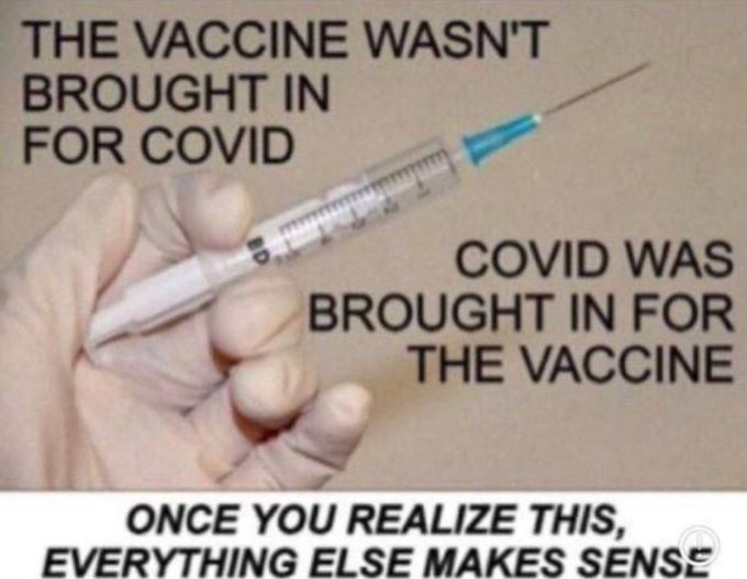 🧵

Q: What's the best way to rid a population of all the old, the weak & the stupid?

A: Put out a weak virus that can kill the old & the weak, hype it as v deadly, lure the stupid to receive a deadly 'cure'. As they're stupid, they'll certainly buy it. Problem solved.

Mark: 💯