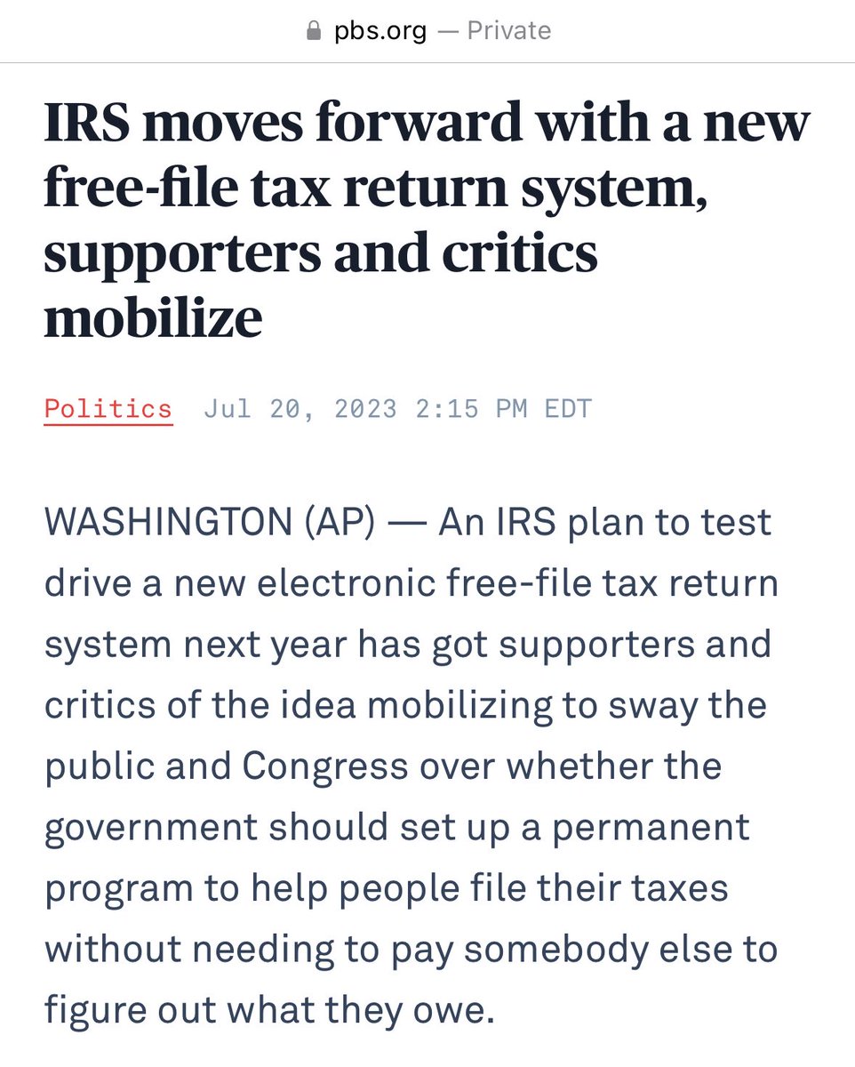 Fantastic news — TurboTax/Intuit is a rent-seeking parasite that needs to die