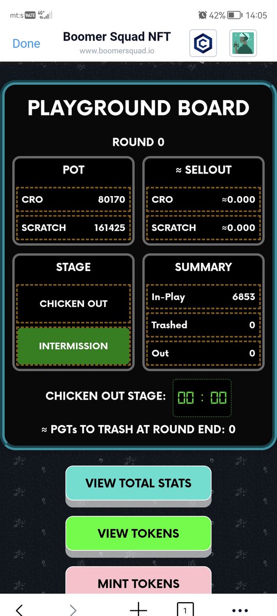 80k cro and 160k scratch in pot,and still rising. Game begin in 6 hours,go mint your tokens and be ready,it will be wild.
@BoomerSquadNFT1 @ZoomersZoomin
#BoomerSquad #cro #Cronos https://t.co/98jzOzbxO3
