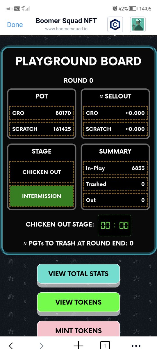 80k cro and 160k scratch in pot,and still rising. Game begin in 6 hours,go mint your tokens and be ready,it will be wild.
@BoomerSquadNFT1 @ZoomersZoomin 
#BoomerSquad #cro #Cronos https://t.co/98jzOzbxO3