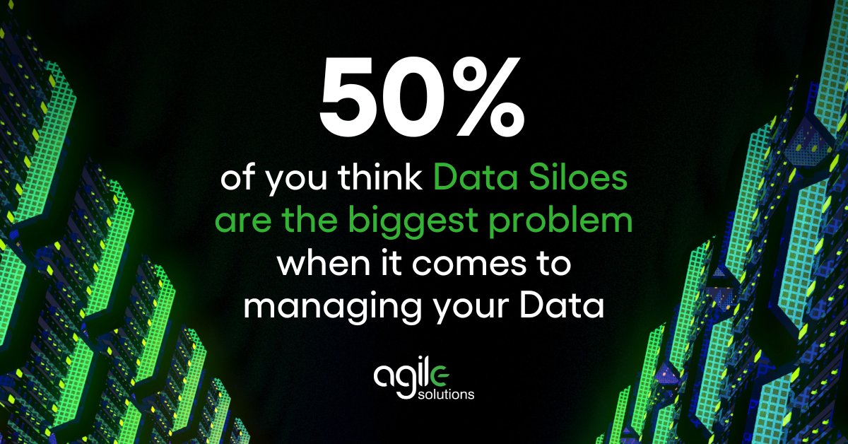 AgileIM's tweet image. You can have the world&apos;s best Data - but if only one department can access it then that&apos;s a missed opportunity.

That&apos;s why it&apos;s not surprising that 50% of you think data siloes are the biggest problem when managing your Data.

#datamanagement #datasiloes #dataanalytics #data