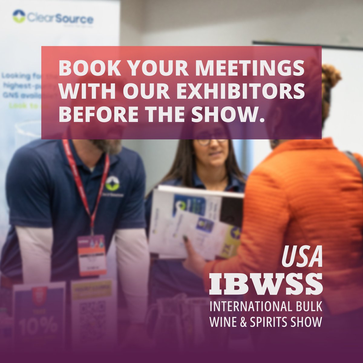 #PlanYourDay with IBWSS: Save time and book your meetings with our exhibitors beforehand. Navigate thru 120+ suppliers of bulk wines and spirits from the top world regions. Just 2 days left for IBWSS 2023!

Grab your tickets now - ibwsshow.com/en/tickets/202…

#ibwss #ibwsshow