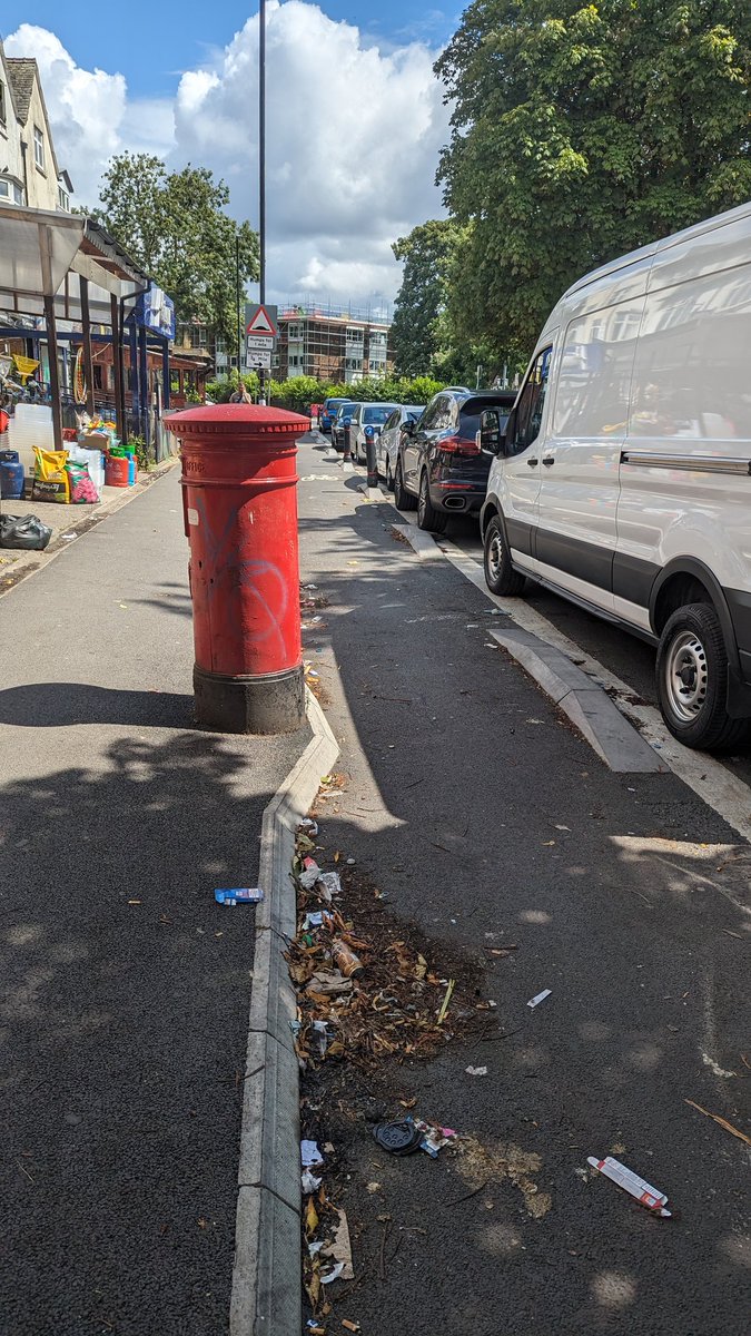 The UKs planning and infrastructure groundhog can best be summed up by this post box

This cycle lane has to go around it -  because moving it out the way is almost impossible due to an incredible layer of bureaucracy