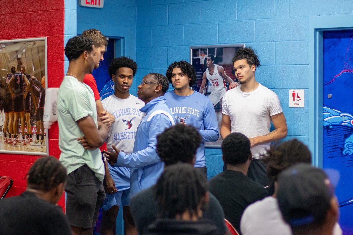Delaware State MBB (@dsumbb) on Twitter photo Thank you to Deputy Director of Athletics <a href="/coachka20/">Kyle Adams, M.Ed.</a> for stopping by and dropping some “GAME” on our guys. Your commitment to our student-athletes and the DSU community is appreciated! Thank you to Deputy Director of Athletics <a href="/coachka20/">Kyle Adams, M.Ed.</a> for stopping by and dropping some “GAME” on our guys. Your commitment to our student-athletes and the DSU community is appreciated!